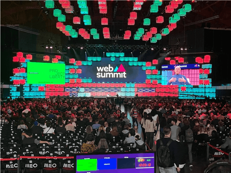 view of the stage of web summit